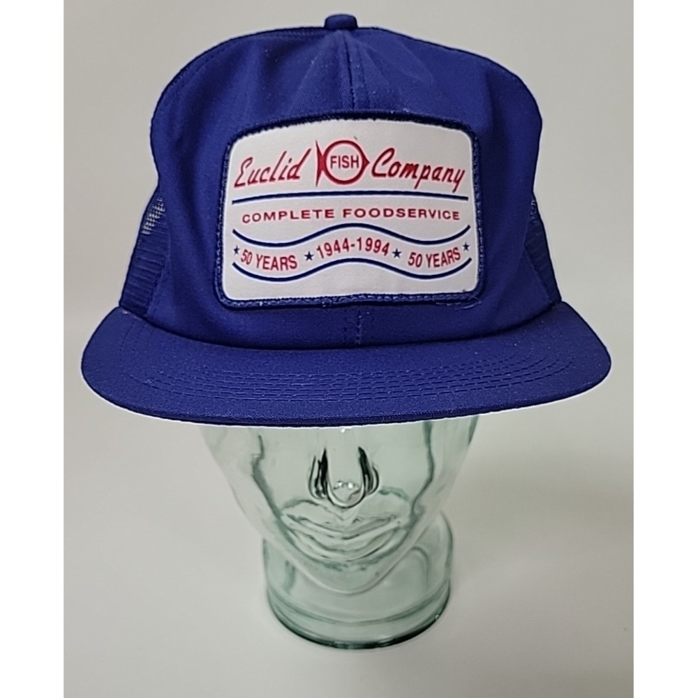 Vintage‎ Euclid Fish Company 50 Year K-Products Snapback Trucker Hat USA